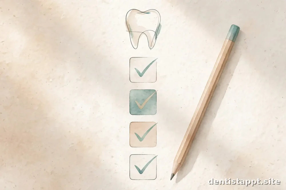 checklist with pencil illustration
