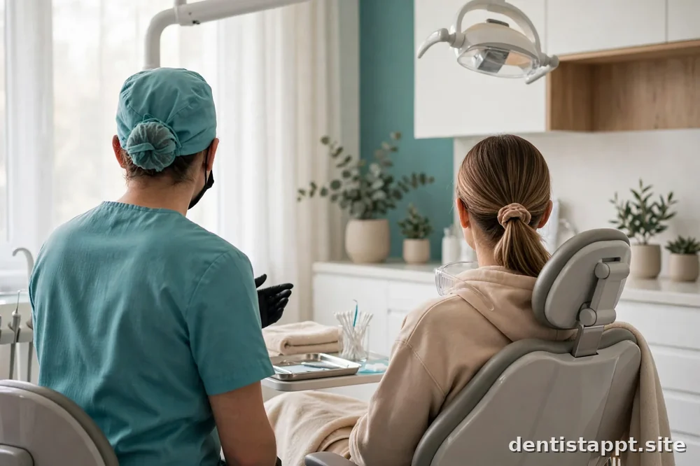 dentist and patient in consultation
