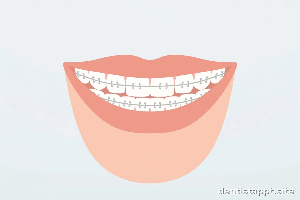 person smiling with braces